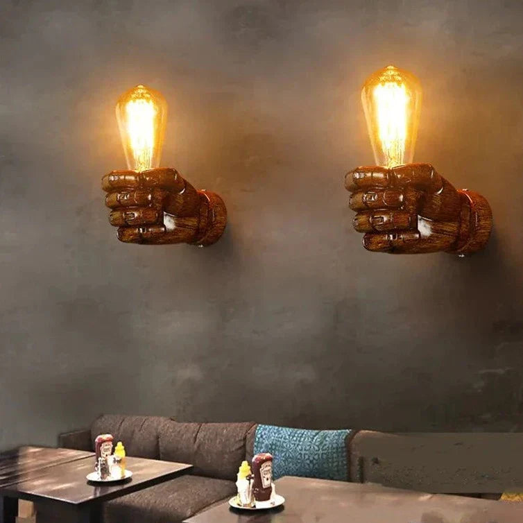 IndustrialGlow - Wall Lamp in Industrial Style Made of Metal – Vintage LED Lamp