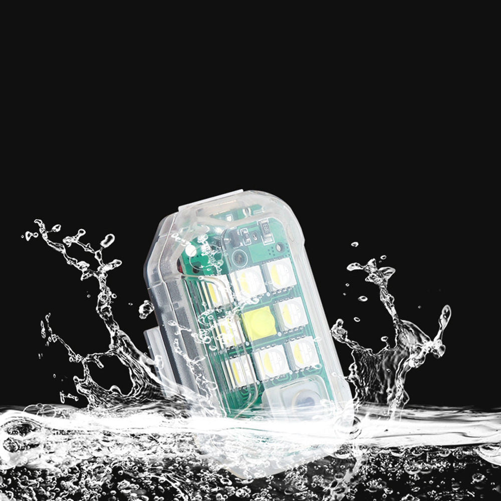 Luz LED para coche intermitente con mando a distancia USB recargable