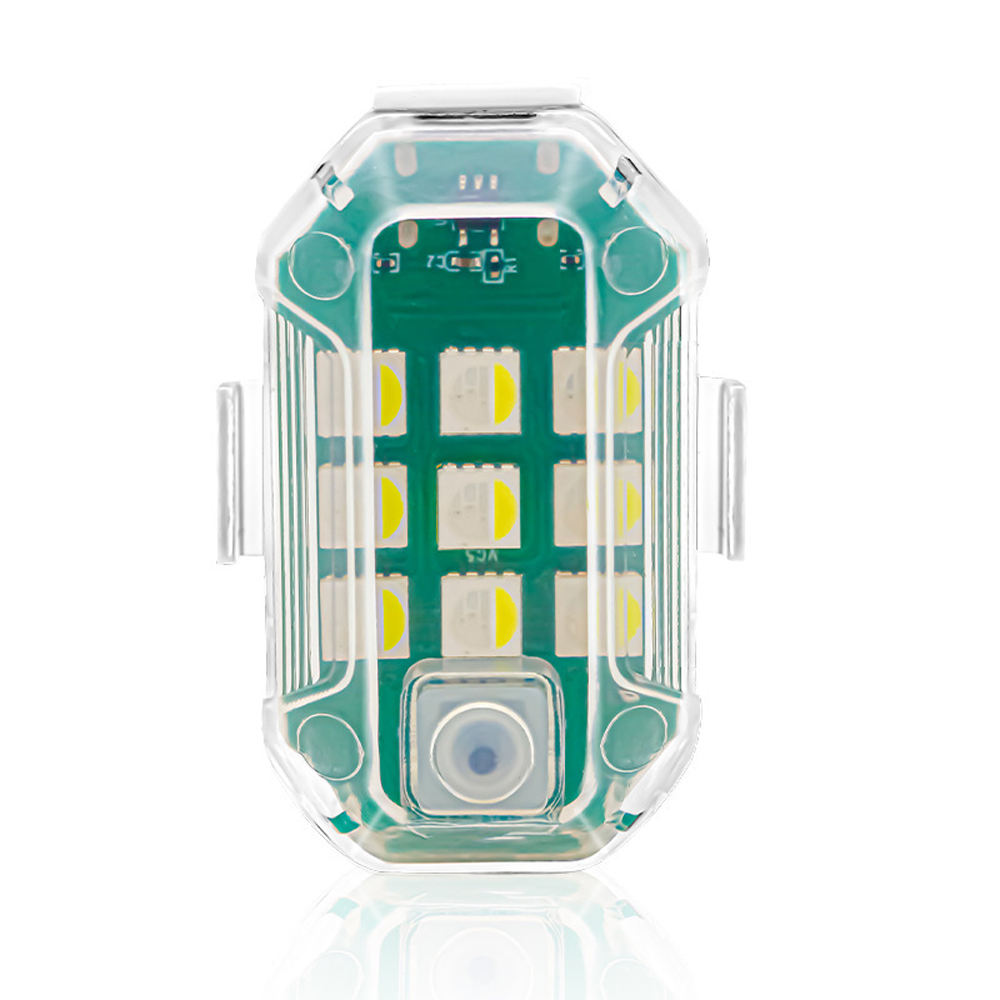 Luz LED para coche intermitente con mando a distancia USB recargable