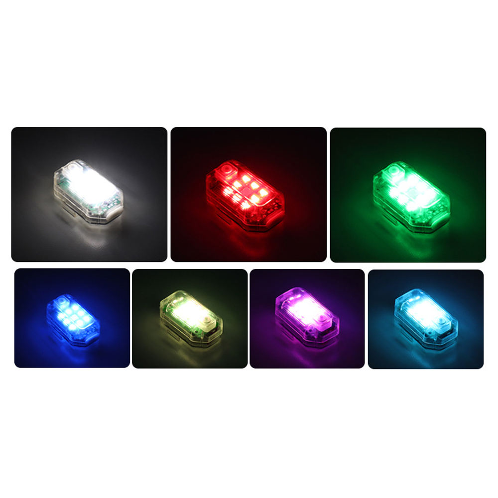 Luz LED para coche intermitente con mando a distancia USB recargable