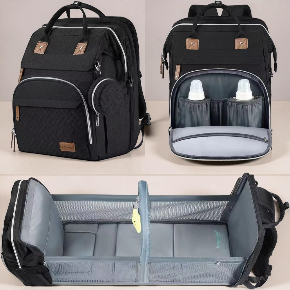 Mochila para Pañales Bolsa de Cuidado para Bebé Plegable