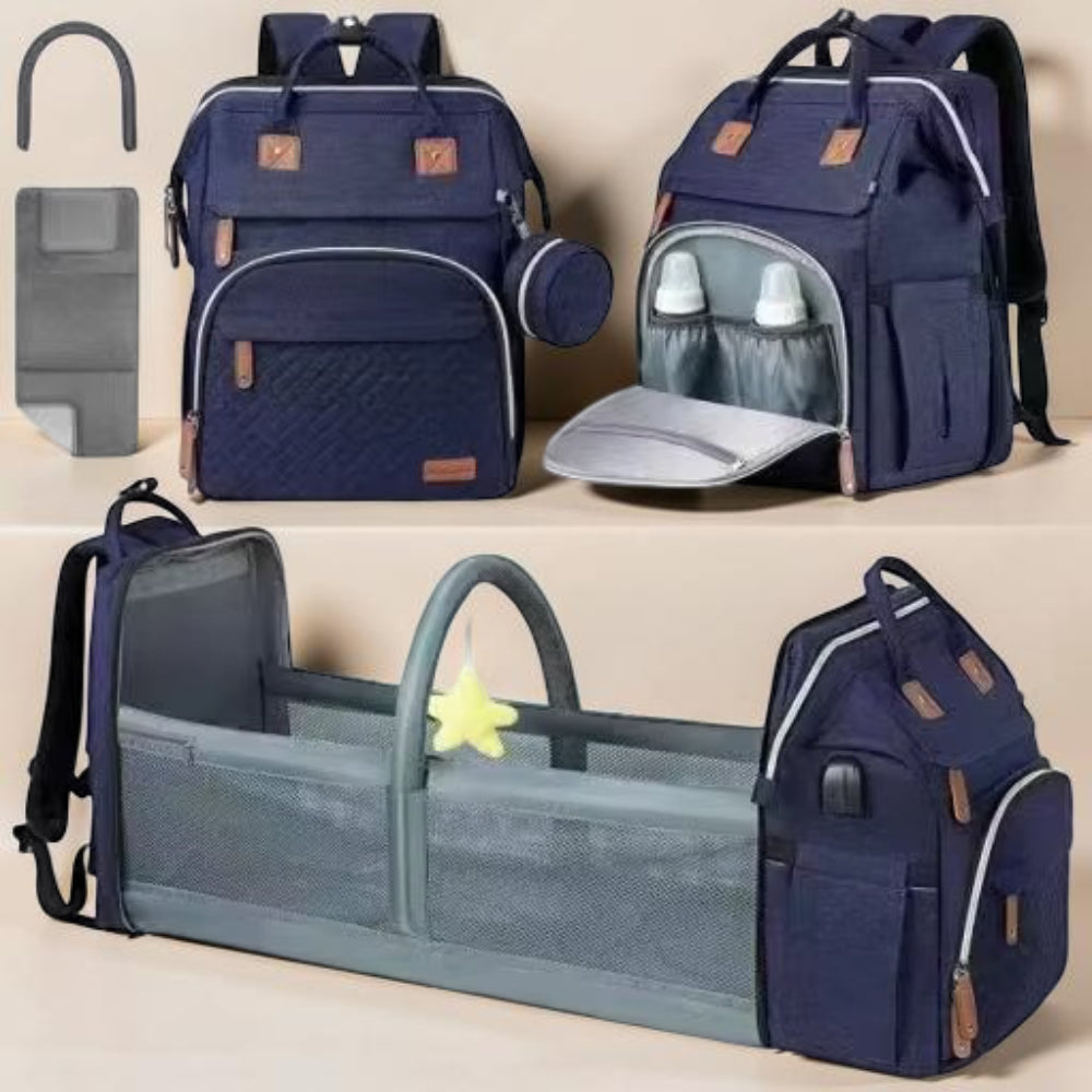 Mochila para Pañales Bolsa de Cuidado para Bebé Plegable