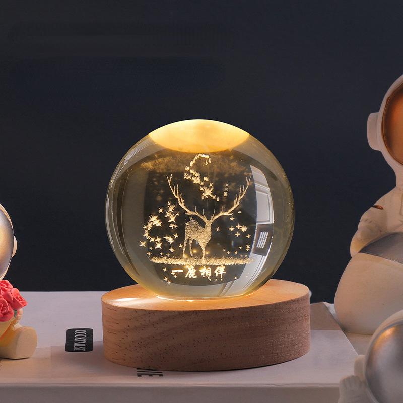 Sfera di cristallo luminosa