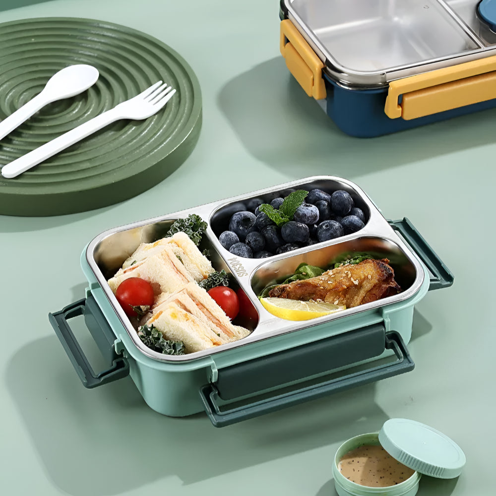 Walking Lunchbox Bento Box Leakproof Insulated Meal Box Compartments
