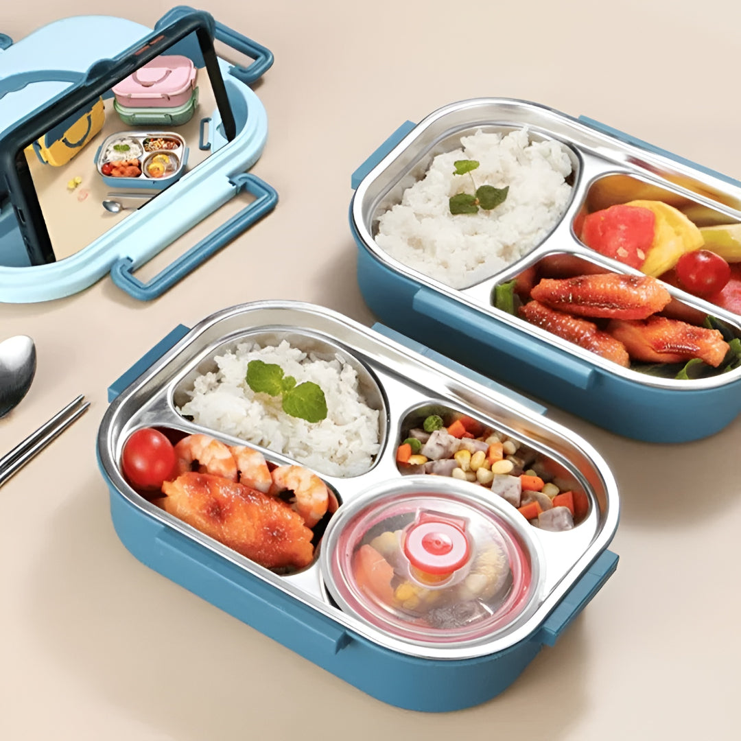Wandelen Lunchbox Bento RVS Lekvrij Thermo Voedselcontainer