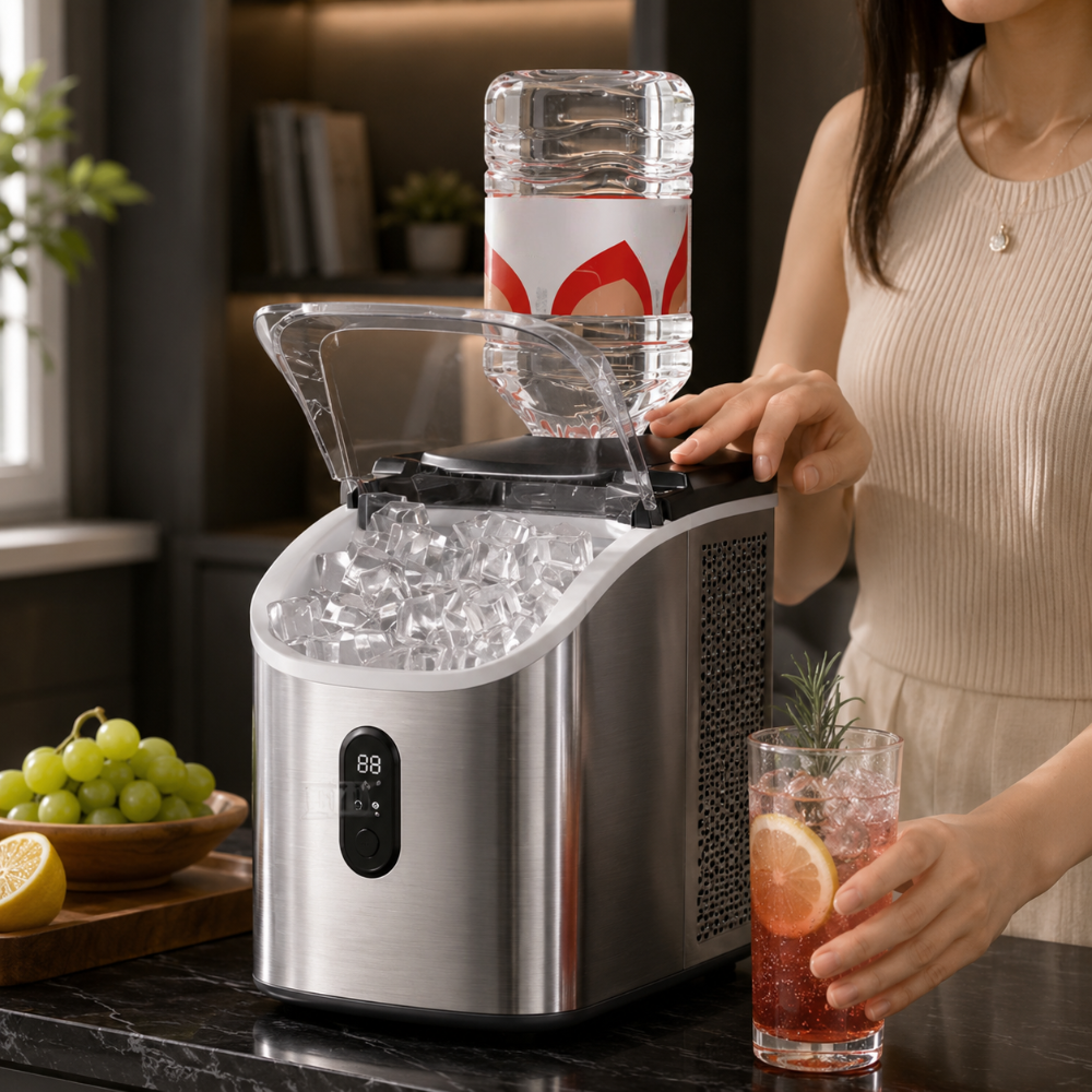 Automatic Ice Cube Machine Fast Cubes Kitchen Bar
