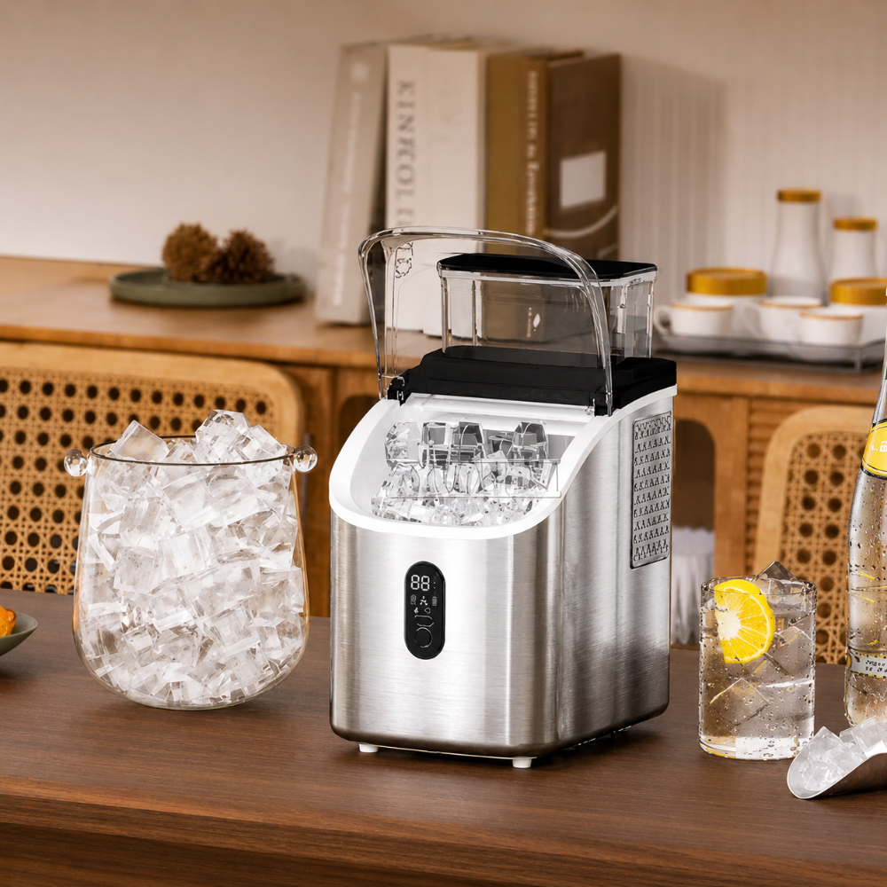 Automatic Ice Cube Machine Fast Cubes Kitchen Bar