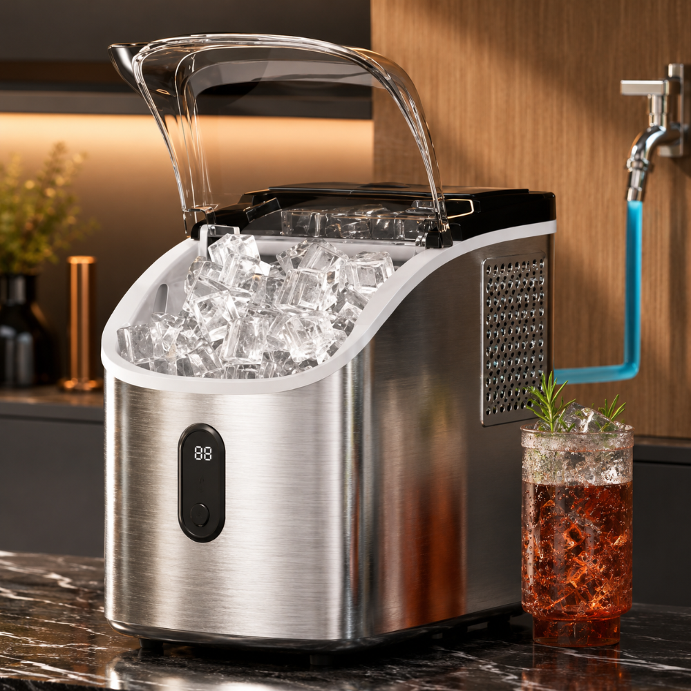 Automatic Ice Cube Machine Fast Cubes Kitchen Bar