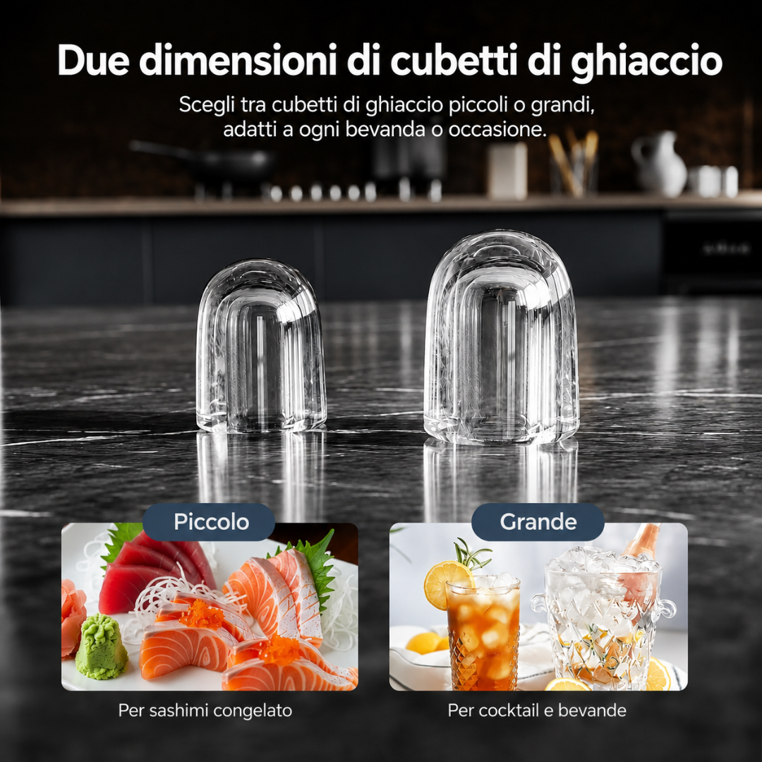 Self-Cleaning Portable Ice Machine with Touch Display