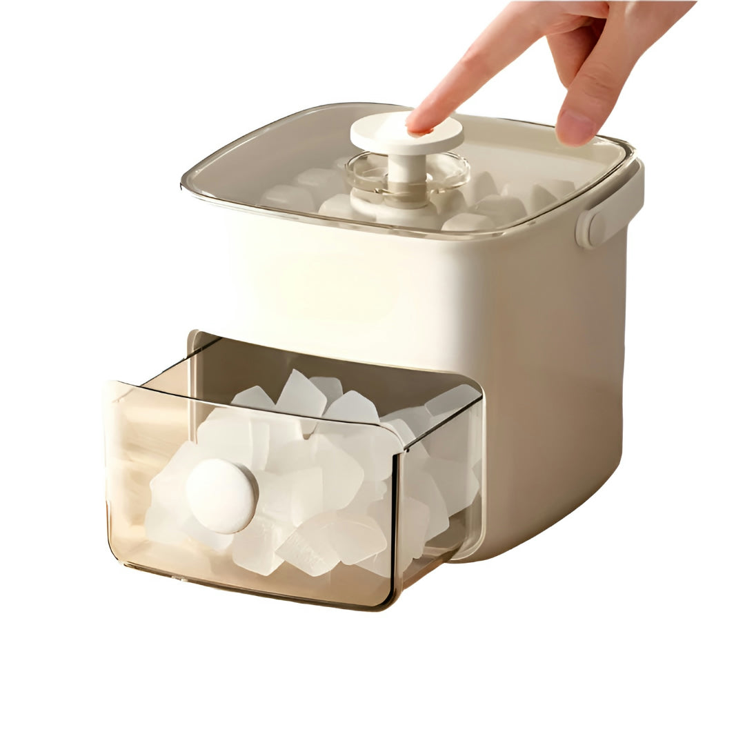 Manual Ice Cube Maker Machine Compact Kitchen