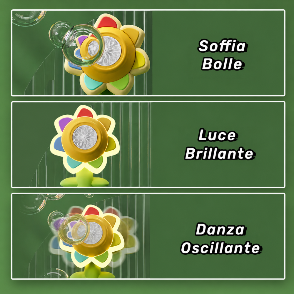 Automatic Bubble Machine Flower Toys