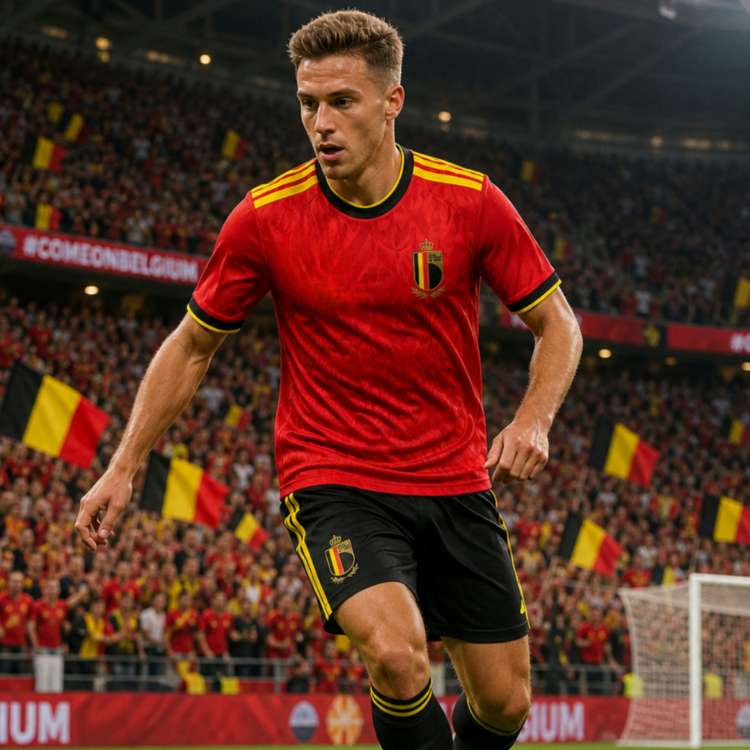 Maglia Belgio Mondiali 2026 Completo Calcio Allenamento
