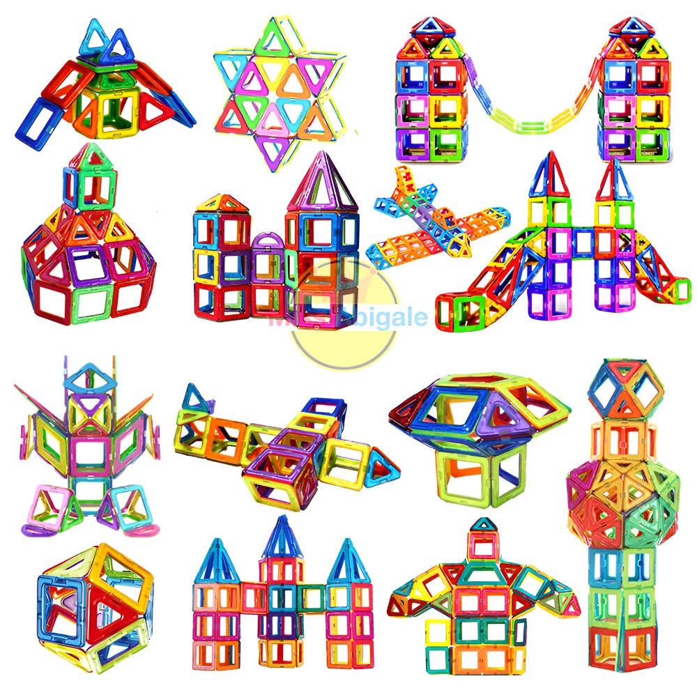 Magnetic Building Blocks Kids Construction Toy Magnetic Block Set