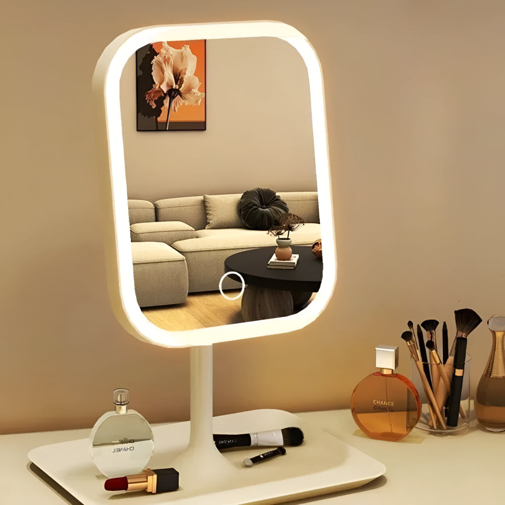 Specchio Makeup LED Touch Dimmabile Da Tavolo