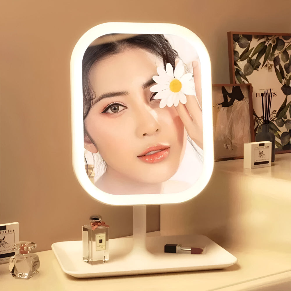 Specchio Makeup LED Touch Dimmabile Da Tavolo