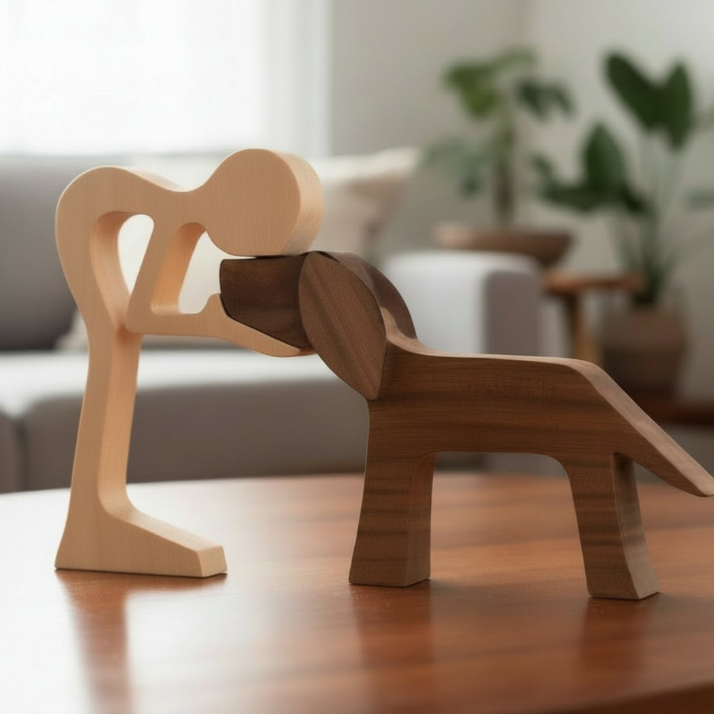 Scultura Legno Animale Fatta Mano Regalo Personalizzato