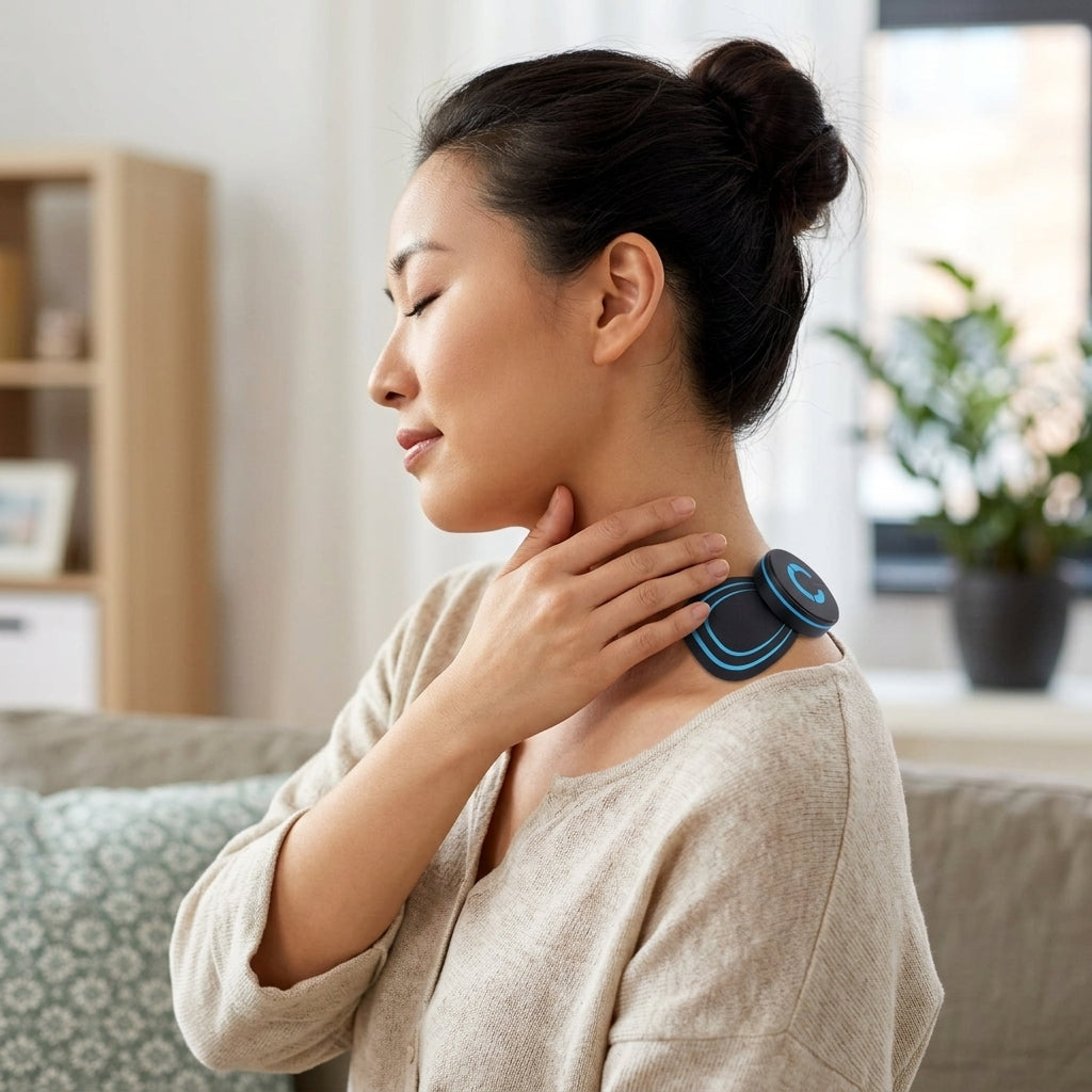 Masajeador cervical eléctrico portátil con programas