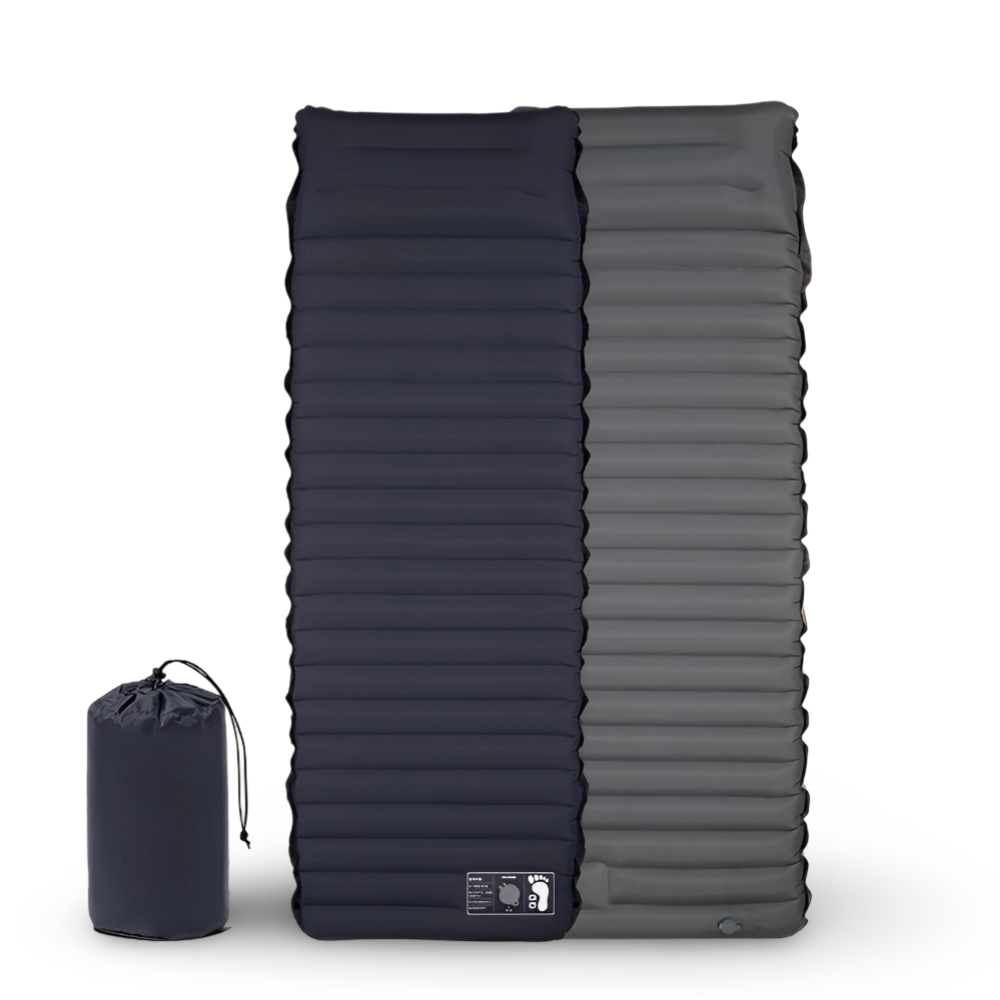 Inflatable Camping Mattress for Trekking with Built-in Pump