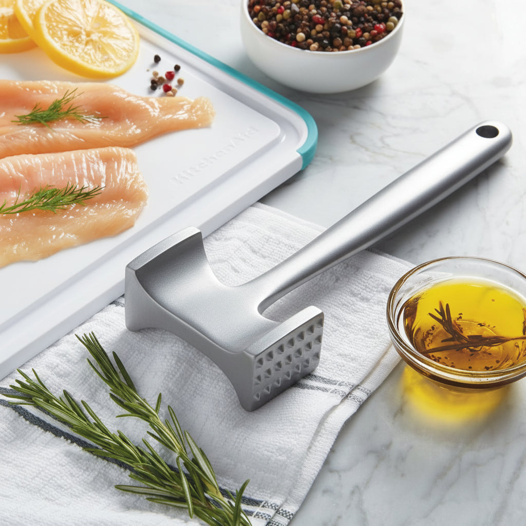 Meat Tenderizer Hammer Aluminum Ergonomic Kitchen Tool