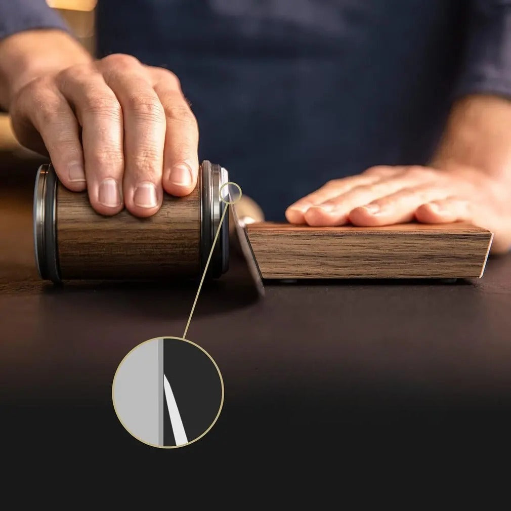 Afilador de Cuchillos de Cocina Sistema Rodante Afilado de Precisión