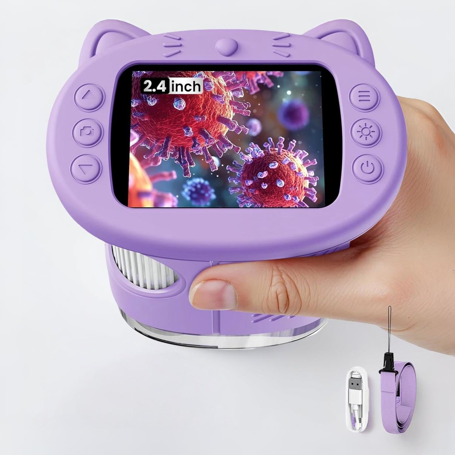Digital Microscope Children Portable Screen Camera