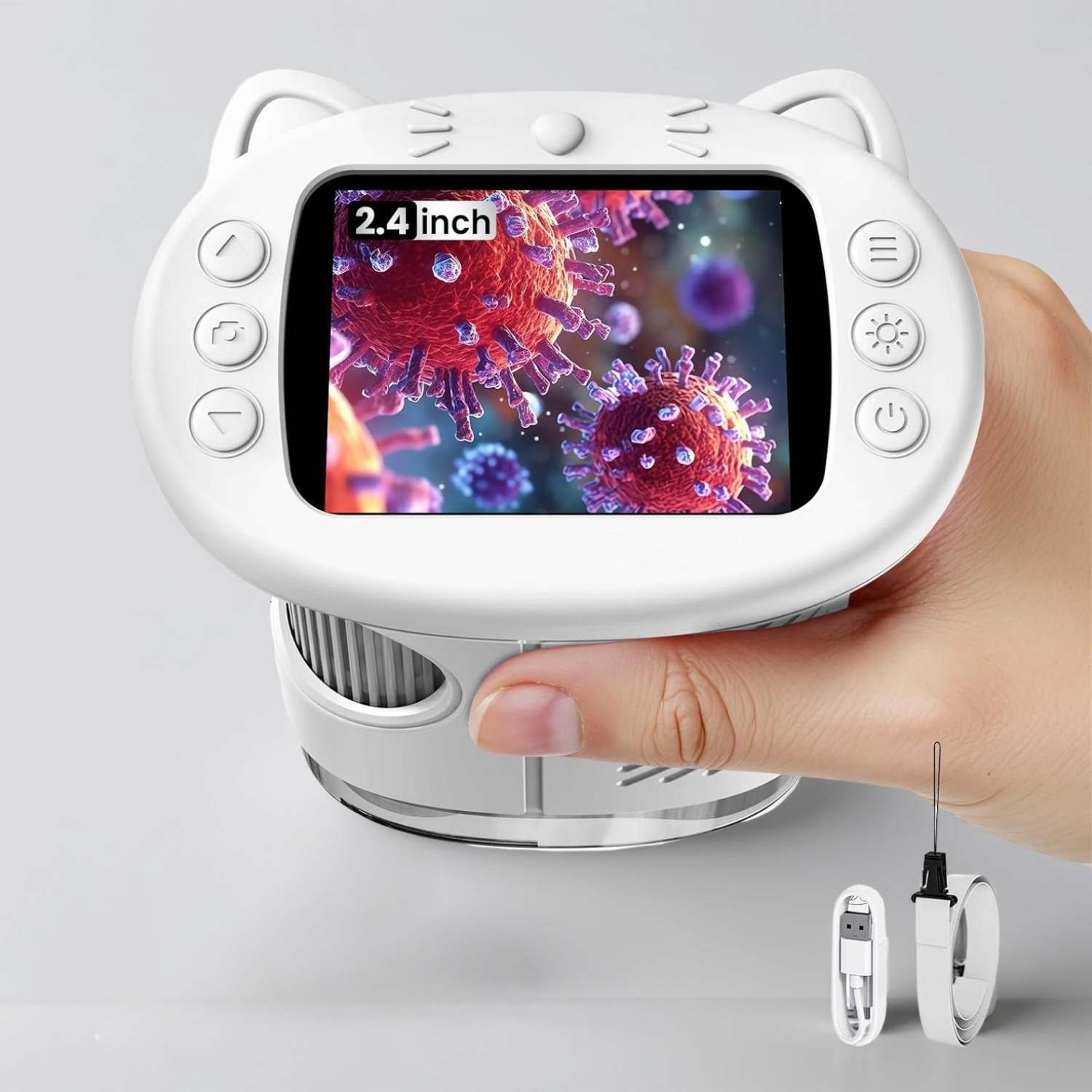 Digital Microscope Children Portable Screen Camera