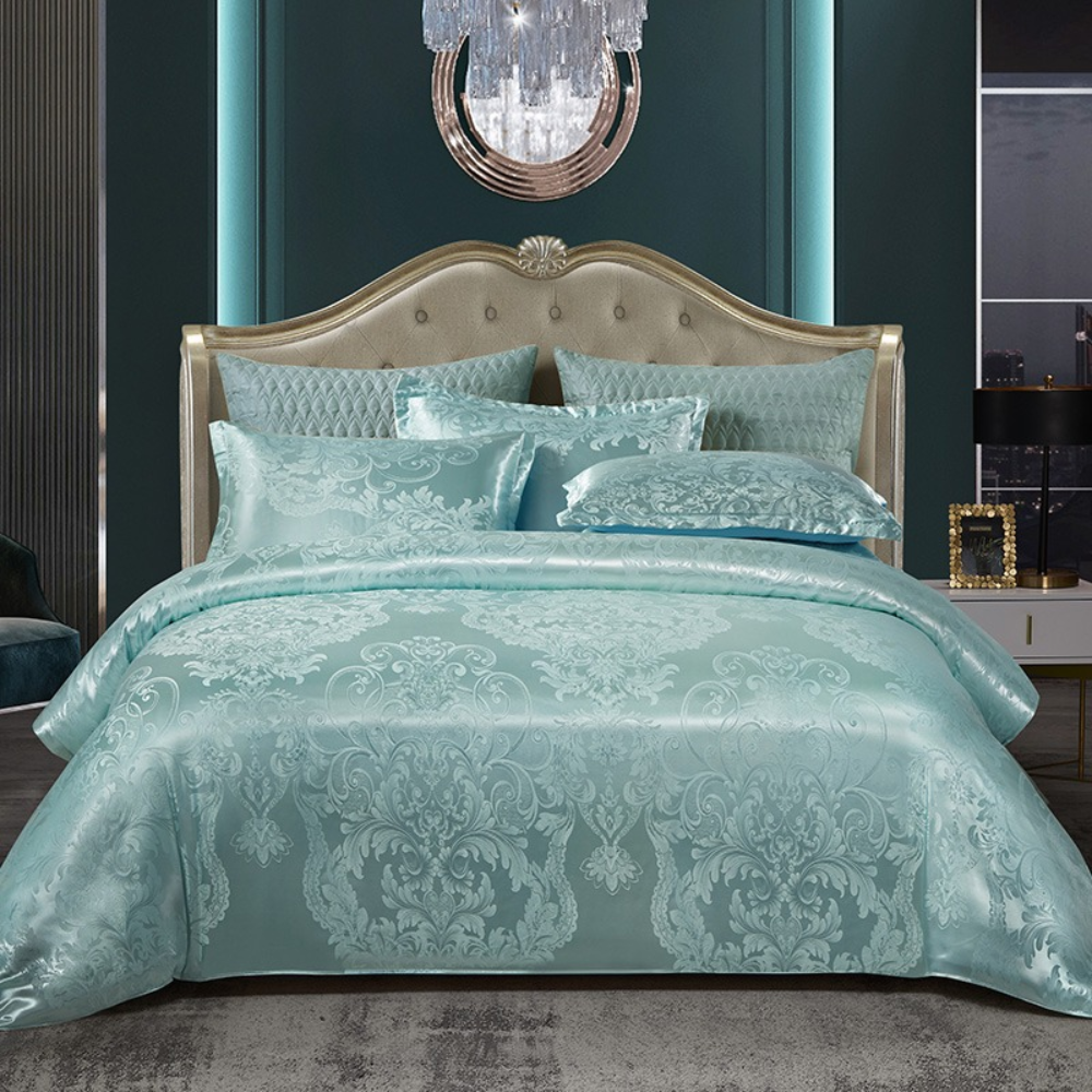 Dekbedovertrek Luxe Satijn Katoen Bloemen Design Beddengoed