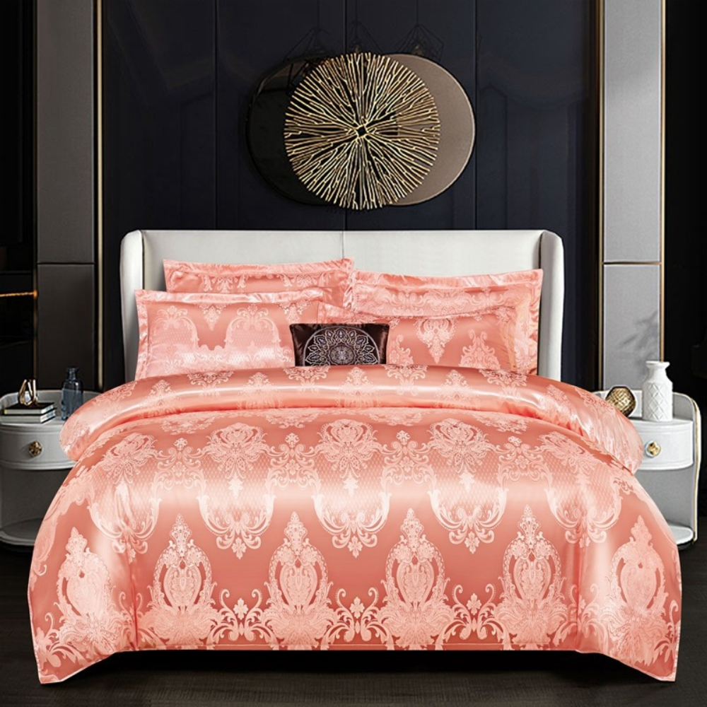 Dekbedovertrek Luxe Satijn Katoen Bloemen Design Beddengoed