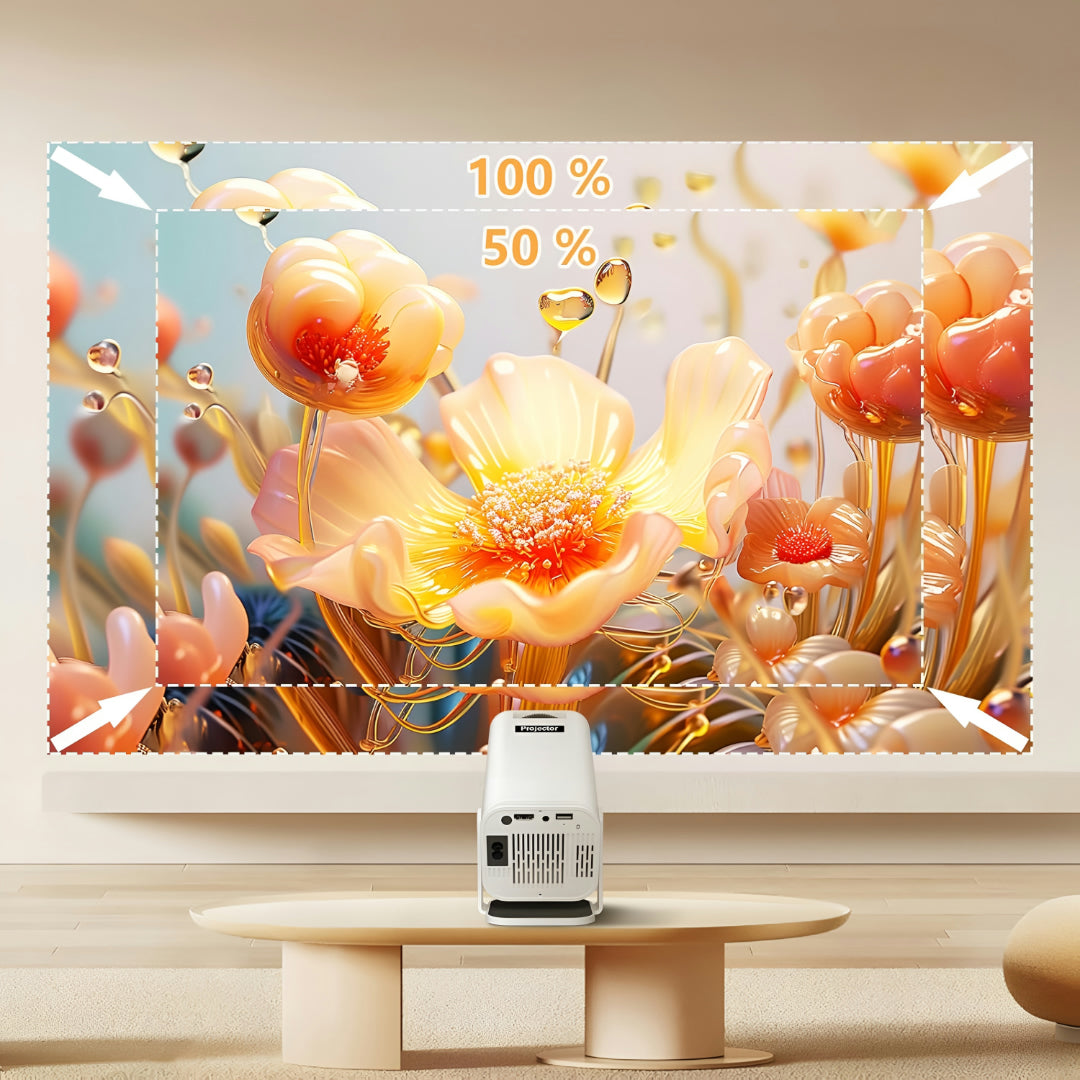 Mini Projector WK Full HD Wifi Bluetooth Android Portable