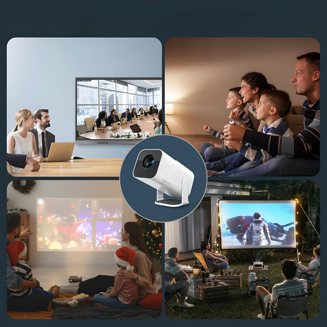 Mini Projector WK Full HD Wifi Bluetooth Android Portable