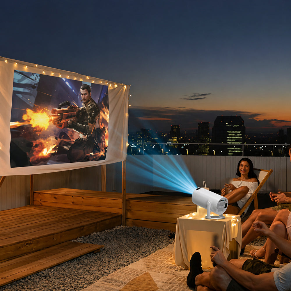 Mini Beamer WK Projector Full HD Wifi Bluetooth Draadloos