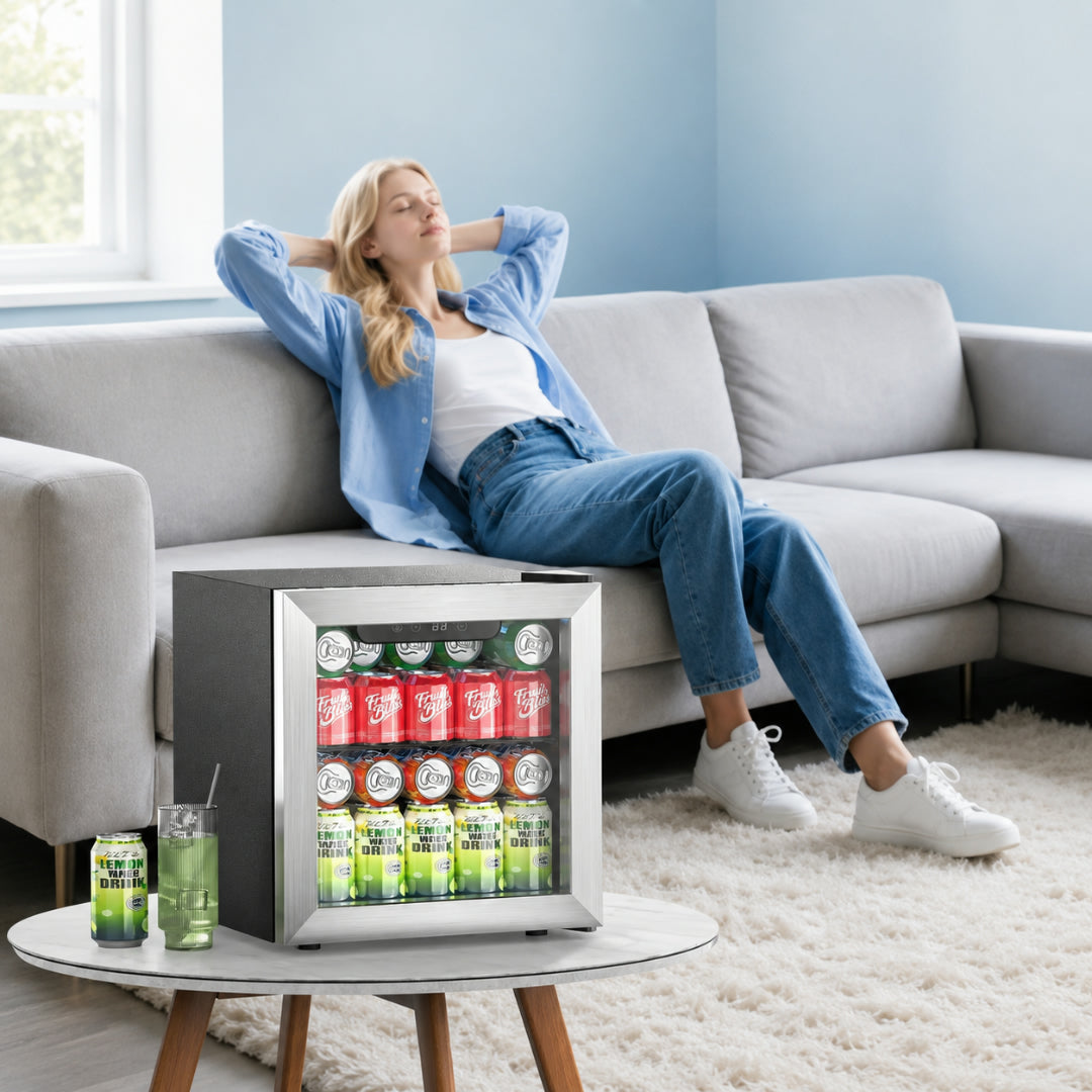 Mini Frigo Raffreddamento Bevande Porta Vetro Bar Casa
