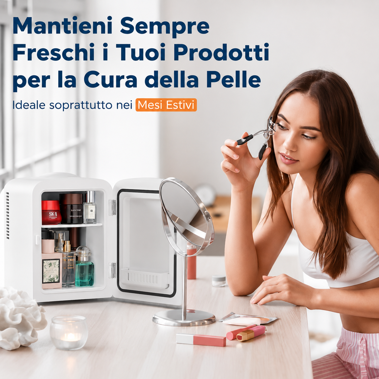 Mini Frigo Raffreddamento Portatile 4L Bevande Cosmetici