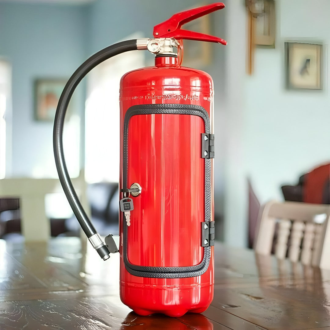 Minibar Fire Extinguisher Hidden Drink Storage Decoration