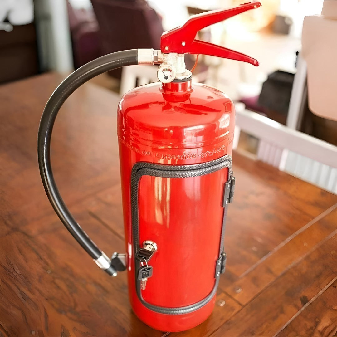 Mini Bar Cabinet Industrial Fire Extinguisher Design