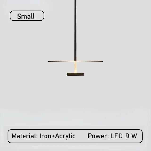ElegantArc - Lampada a sospensione moderna ad anello