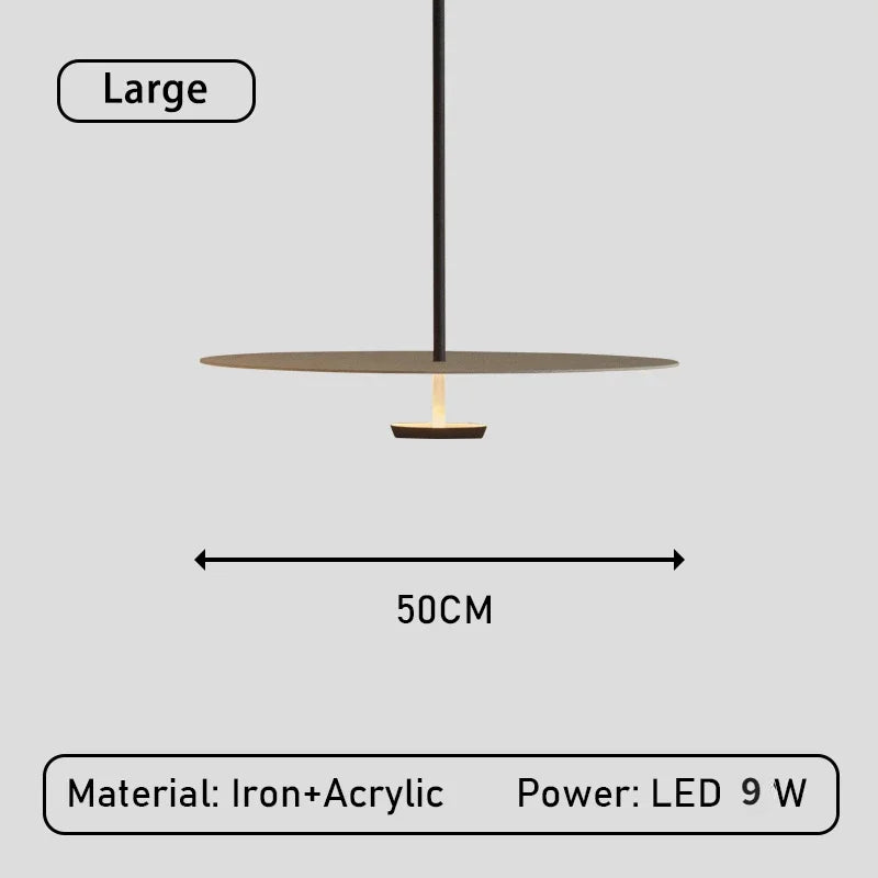 ElegantArc - Lampada a sospensione moderna ad anello