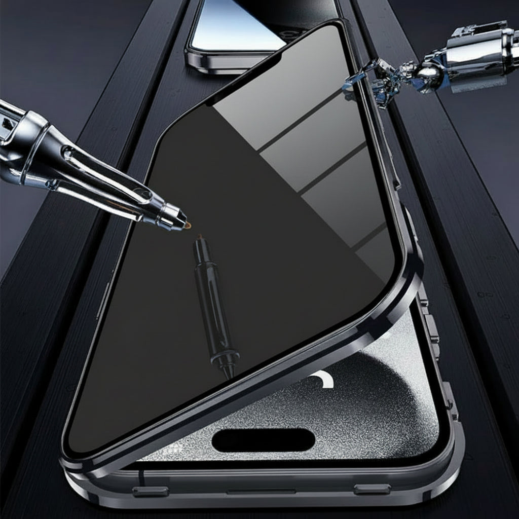 Telefoonhoes Gehard Glas Magnetisch Privacy Bescherming 360 Graden