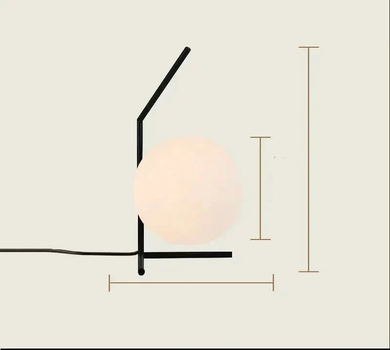 GlassLume - Modern Minimalist Glass Table Lamp | Stylish Lighting