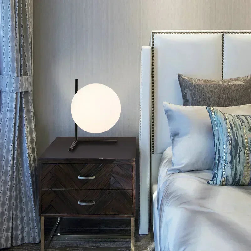 GlassLume - Modern Minimalist Glass Table Lamp | Stylish Lighting