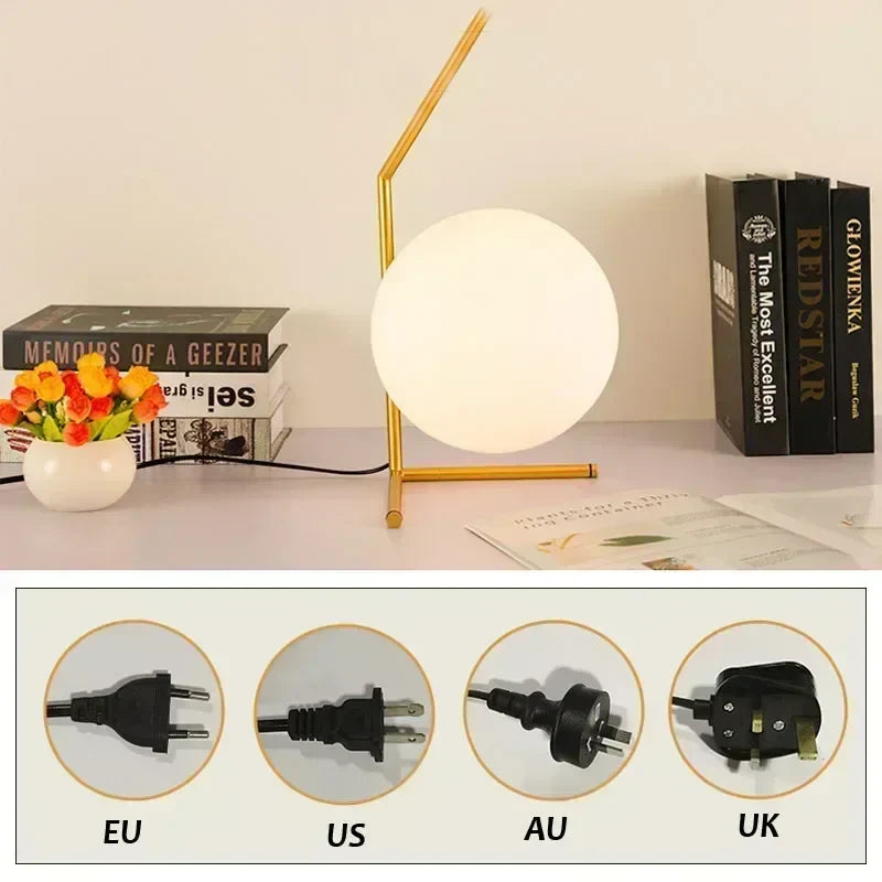 GlassLume - Modern Minimalist Glass Table Lamp | Stylish Lighting