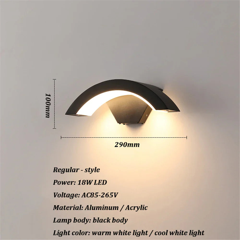 LichtBeeld - Lampada da parete impermeabile elegante