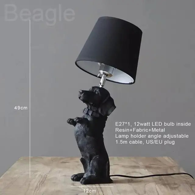 ArtPuppy - Lampada da Tavolo in Stile Deco