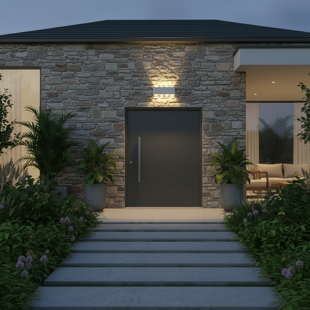 Lámpara de pared LED moderna para exterior, iluminación impermeable