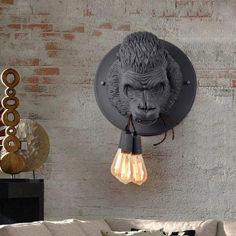 JungleCharm - Gorilla Wall Lamp | Tough & Unique Design