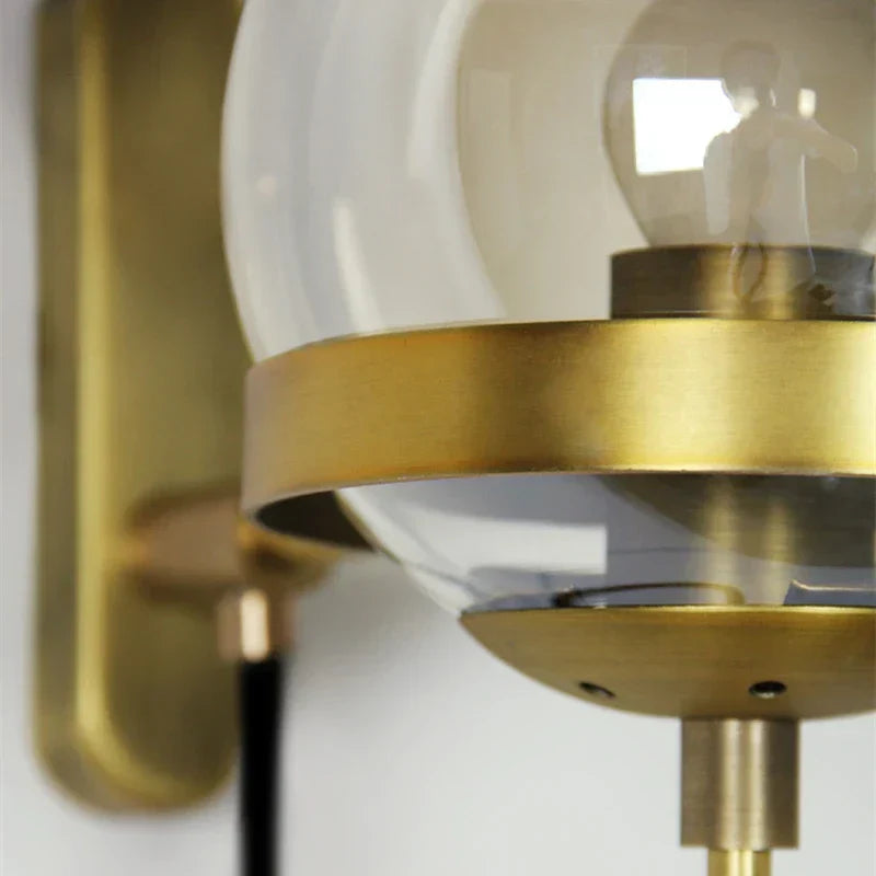 GlassGlow - Lampada da parete in vetro moderna – Lampada da parete LED per soggiorno e ingresso
