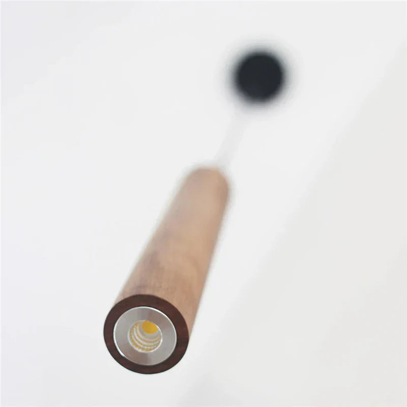 PureWood - Minimalist Wooden Hanging Lamp for Living Room and Bedroom
