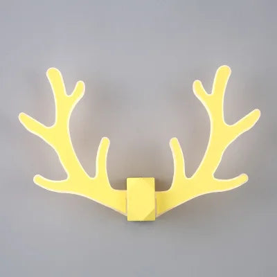 CheerGlow – Colorful Antler LED Wall Lamp for Children's Room