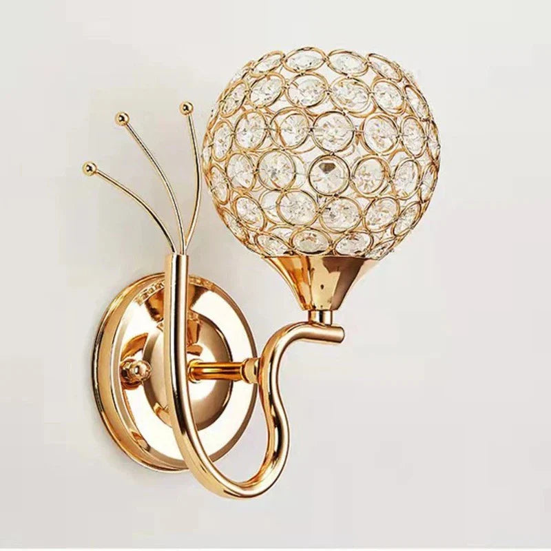 CrystalLuxe - Elegant Crystal Wall Lamp with LED Lighting – Glamorous Wall Lighting