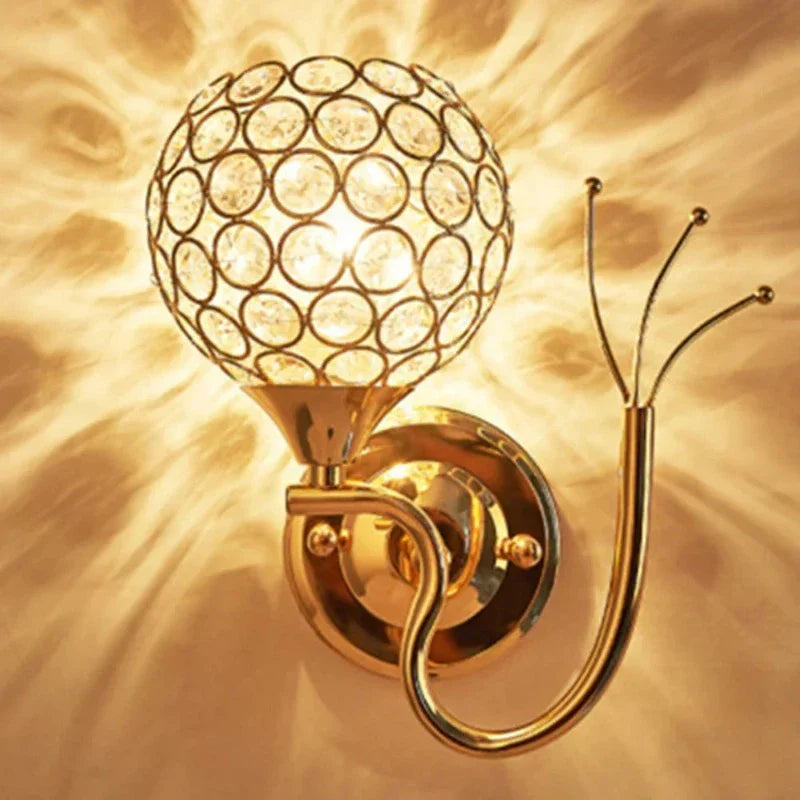 CrystalLuxe - Elegant Crystal Wall Lamp with LED Lighting – Glamorous Wall Lighting